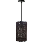 Vintage Wicker Rattan Pendant Light - Handmade, Adjustable, E27 Base - for Living Room, Dining Room, Cafe, Bar