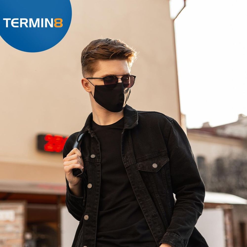 Triple Layer Reusable Cotton Face Mask - Black