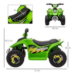 6V Kids Electric Ride on Car - Big Wheels, Green, 18-36 Months
