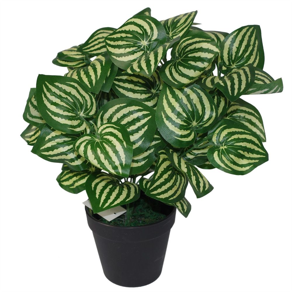 40cm Artificial Watermelon Style Leaves Plant - Realistic & Ready to Display