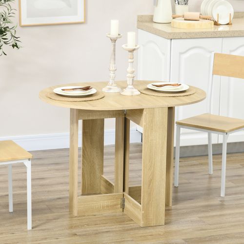 Folding Dining Table Foldable Drop Leaf Dinner Table for Kitchen