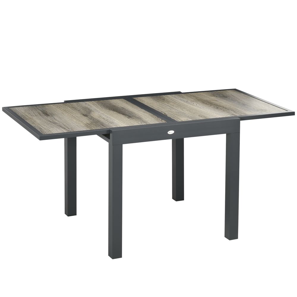 Extendable Outdoor Dining Table - Aluminium Rectangular Patio Table