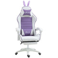 Gaming Chair - Footrest - Rabbit Ears - Purple