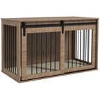 Luxury XL Dog Crate Furniture - Brown