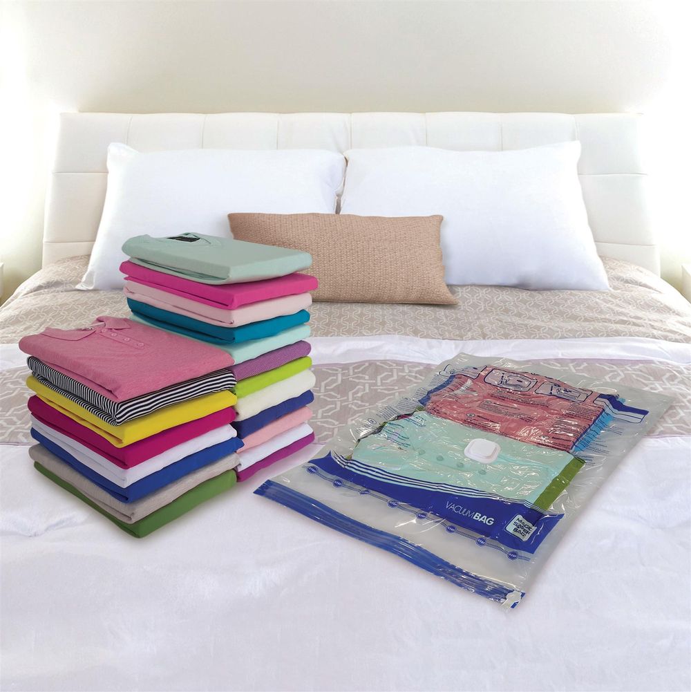 73cm x 130cm Vacuum Storage Bags x 3 - Airtight, Reusable, for Blankets, Duvets, and Clothes