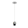 Industrial Chrome Pendant Light Fitting. E27 UK Holder Set. PVC Cable. Dimmable.. Adds Lampshades