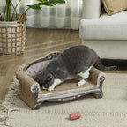 Cat Scratching Board with Organic Catnip for Indoor Cats, Brown