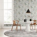 Keeka Floral Blue Cream