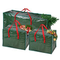 Xmas Storage Bags - Protect Your Tree & Decorations - Water-Resistant & Sturdy - Multifunctional - Fits 7ft Trees