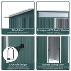 Outdoor Storage Shed - Spacious, Durable & Lockable - Ideal for Tools, Equipment & Bikes