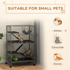 Small Animal Cages: Chinchilla Ferret Kitten on Wheels, Hammock Tray
