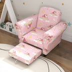 2 Piece Kids Sofa Set with Unicorn Design, for Nursery