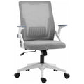 Mesh Office Chair for Home with Lumbar Support, Flip-up Arm, Wheels