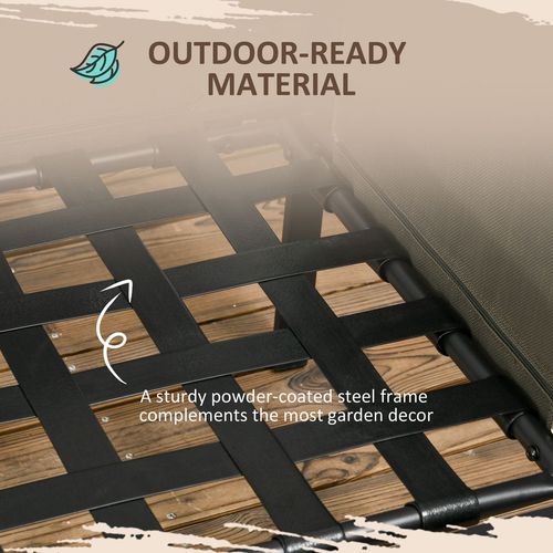 4 Piece Garden Furniture Set w/ Breathable Mesh Pocket, Light Grey
