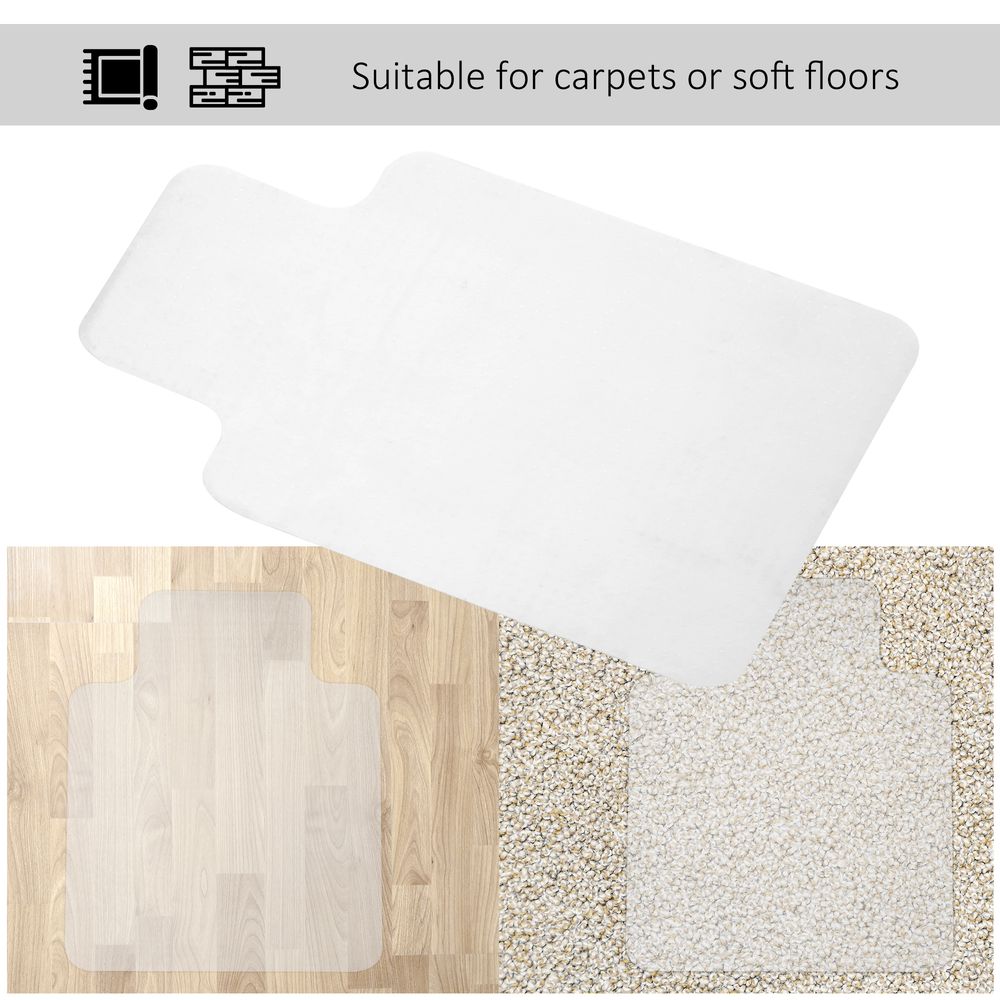Office Carpet Protector Chair Mat Clear Spike Non Slip Studs Frosted Lipped