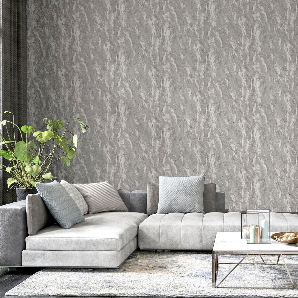 Luxe Texture Pewter Wallpaper - Attention to Detail - for All Demographics