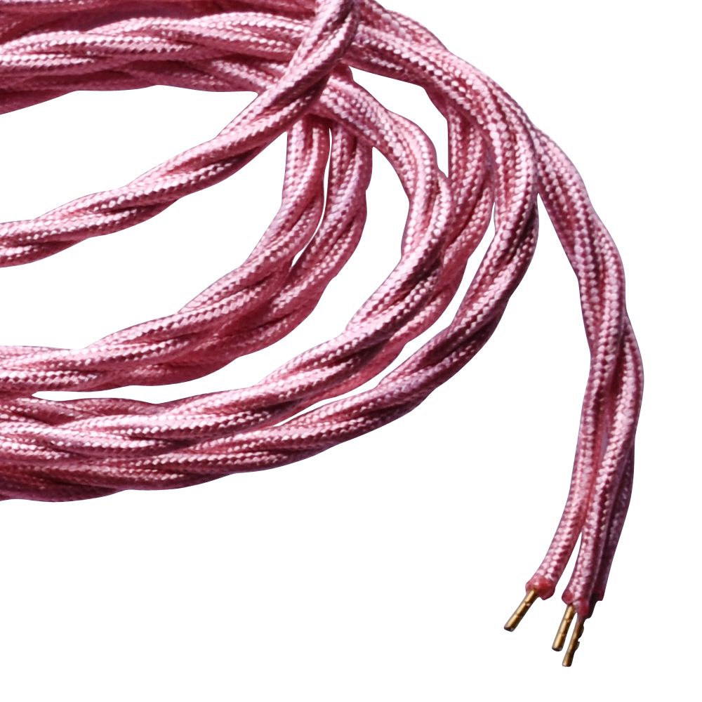 Vintage Italian Braided Cable, Durable, Flexible - for UK Light Fixtures