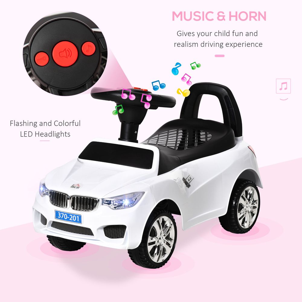 Stylish Red Ride-On Car for Baby & Toddler - Foot to Floor - Anti-Overturning - Under-Seat Storage