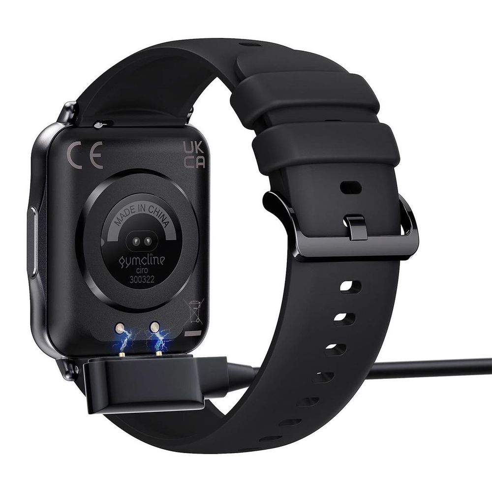 Gymcline Ciro Fitness Tracker: 25 Sports Modes, Water Resistant, Black