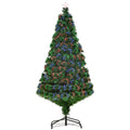 Pre-Lit Fibre Optic Artificial Christmas Tree Topper Multi-Colour 5ft
