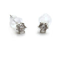 Sterling Silver Diamante Stud Earrings - Ideal Birthday or Christmas Gift