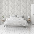 Metallic Washed Wood Grey/Silver wallpaper