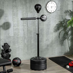 Adjustable Speed Bag: Boxing Bag with Stand, Bar, Black - Improve Timing, & Accuracy