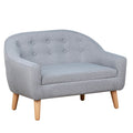 Kids Mini Sofa Children Armchair Seating Chair Bedroom Playroom Furniture Grey