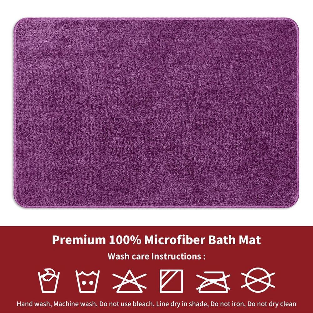 Luxury Purple Bath Mat - 60x90cm - Ultra Soft & Fluffy
