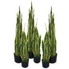 90cm Artificial Sansevieria Yellow Green Plant - Large Size