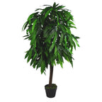 Large 120cm Tall Artificial Mango Tree, Realistic Foliage - for Homes & Offices