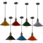 Vintage Industrial Ceiling Pendant Light Retro Loft Style Metal Shade Lamp Green