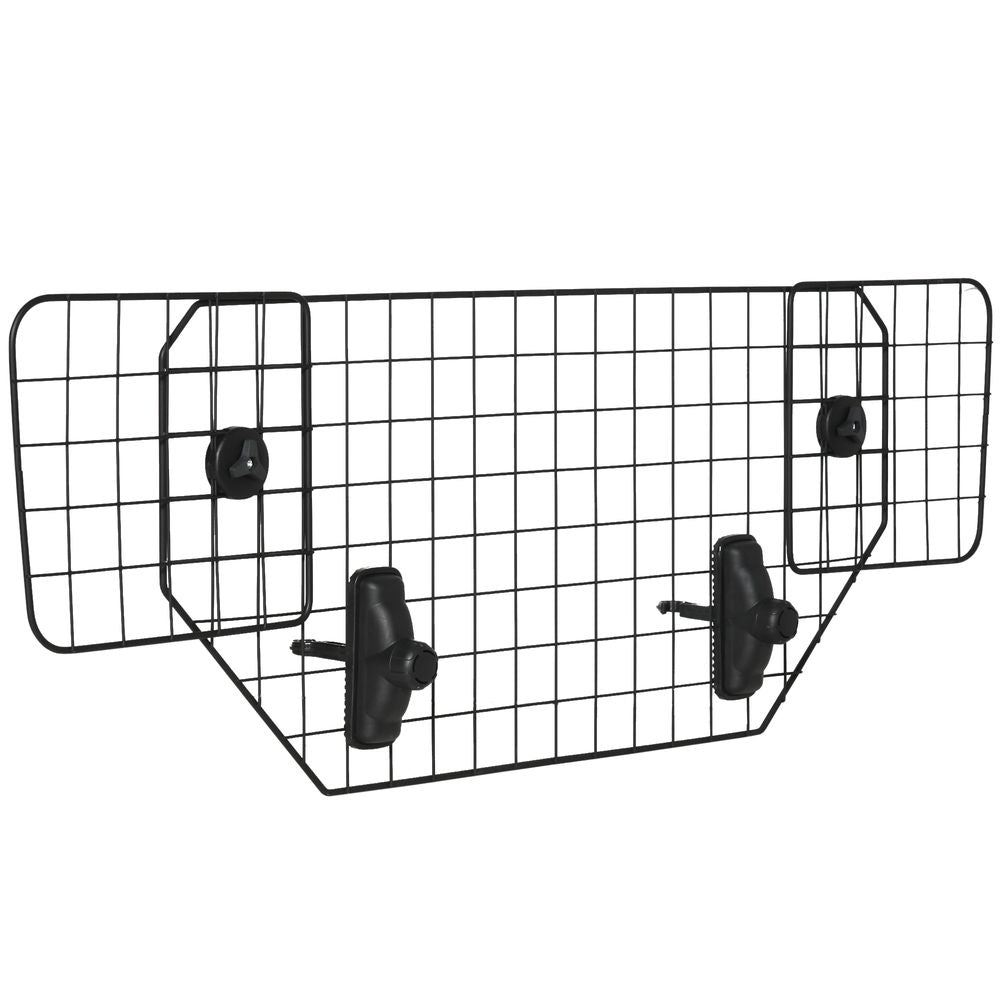 Heavy Duty Pet Dog Guard Wire Mesh Car Barrier Adjustable Auto SUVs Vehicle Fence Safety Grill Black