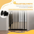 Adjustable Safety Gate - Keep Pets Safe, Easy Assembly, Black