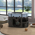 Portable Dog Pen - Puppies, Rabbits, Kittens, Guinea - Grey