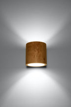 Wood Natural 1 Light Classic Wall Light