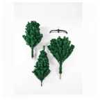 7ft 1100 Branch Christmas Tree - Artificial PVC - Metal Base - Green