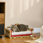 Cat Scratching Board - Cardboard Lounge Sofa with Catnip