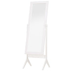 Freestanding Dressing Mirror - Adjustable Tilt - White - for Bedroom, Bathroom, Hallway
