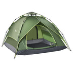 2-Person Pop Up Tent. for Camping, Festivals, Hiking, and Family Travel. Water-Resistant & Double Layered