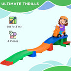 Kids Rollercoaster: 3(m) Up/Down, Non-Slip Steps, Ages 2-5. !