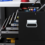 Top Chest and Roller Cabinet Combo Metal Tool Cabinet on Wheels