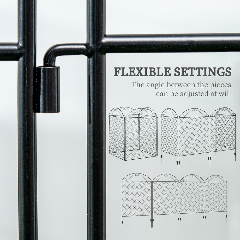 Elegant Garden Fence Panels, Animal Barrier & Flower Bed Border Edging - !