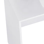High Gloss 4-Drawer Vanity Desk - White. for Home Office & Study. Spacious Storage & Stylish Design!