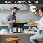 Dual Zone Air Fryer 8.5L with SYNCFinish 2700W - 2x the Taste, Double the Speed, Precision