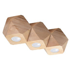 Ceiling lamp wood Woody Scandinavian Design GU10 in Wood