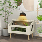 Reptile Terrarium, 111L Snake Vivarium with Tempered Glass Windows