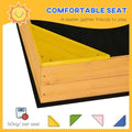 Wooden Sand Pit - Kids Garden Sandbox with Seats