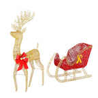 Garden Elk Decoration - Iron Frame, Cotton Thread