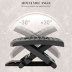Foot Rest for Under Desk with Massage Function, Adjustable Angle and Height